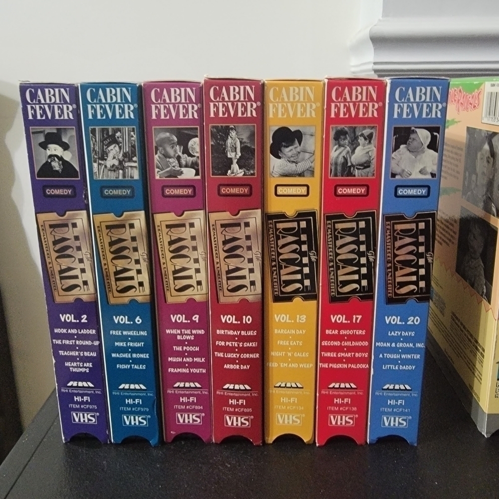 THE LITTLE RASCALS 20 VINTAGE VHS TAPES (CABIN FEVER & MORE!!!) 10 lb pkg! - Picture 2 of 7